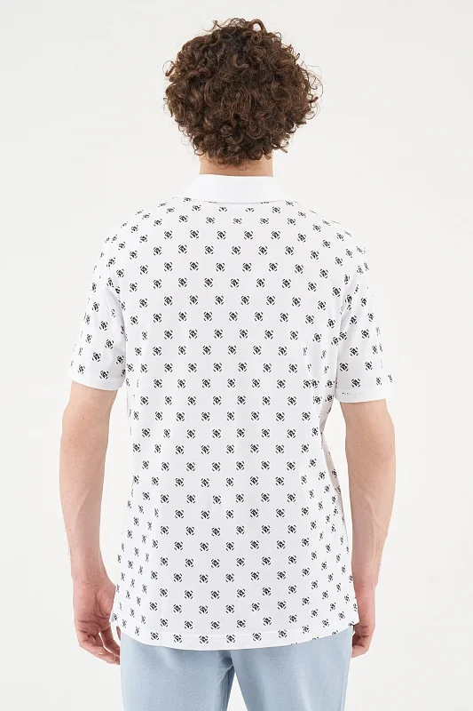 Футболка-поло из хлопка с принтом - G081SZ0110ART_FOMS Футболка муж. (VR013, XL)
