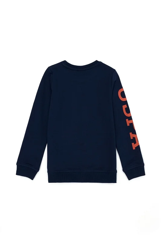 Свитшот с надписью на рукаве для мальчиков - G083SZ0820ONIGIRI-E Толстовка муж. детс. (VR033, 13_14)