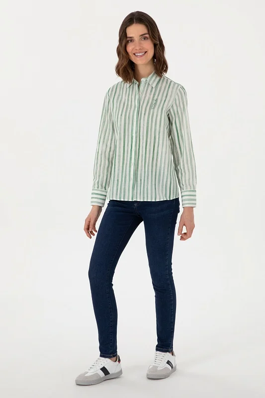 Рубашка из хлопка в полоску прямая - G082SZ0040DUCCI Сорочка жен. (VR054, 36)
