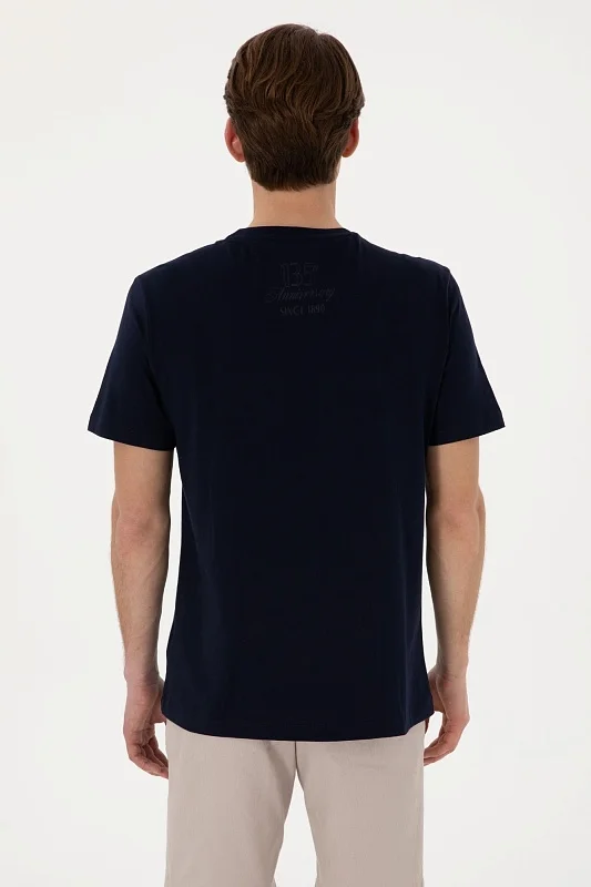 Футболка из хлопка с принтом - G081SZ0110T_ZEUNS135 Футболка муж. (VR033, XS)