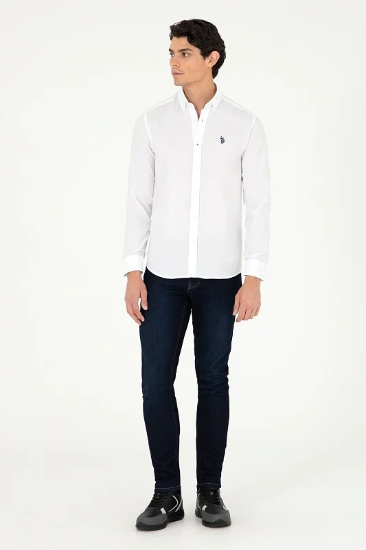 Рубашка из хлопка приталенная - G081SZ0040CEDRO024K Сорочка муж. (VR013, XL)