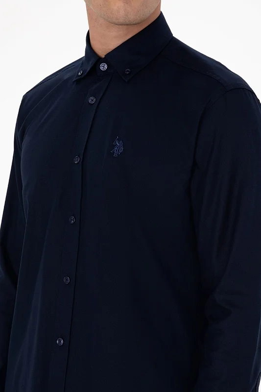 Рубашка из хлопка прямая - G081SZ0040CEDROREG025K Сорочка муж. (VR033, 2XS)