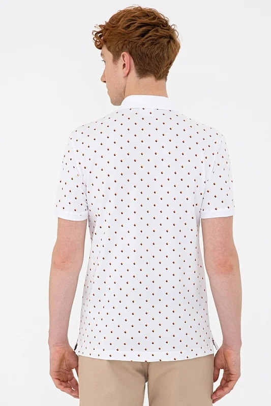 Футболка-поло из хлопка с узором - G081SZ0110ECOLES Футболка муж. (VR013, XS)