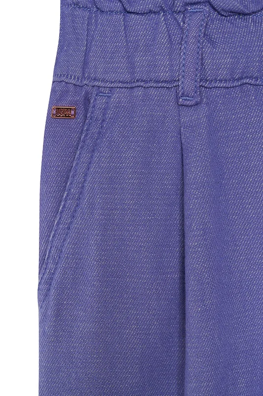 Джинсы на резинке зауженные для девочек - G084SZ0800MARLEKIDS23K-LILA Джинсы жен. детс. (VR034, 9_10)
