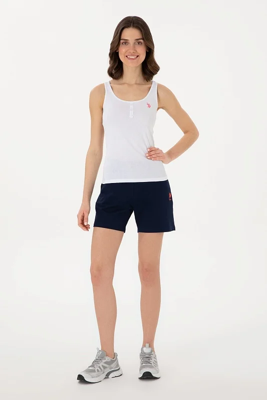 Шорты спортивные из хлопка с вышитым логотипом - G082SZ0OS0DOTIH25 Брюки спорт. жен. (VR033, XS)