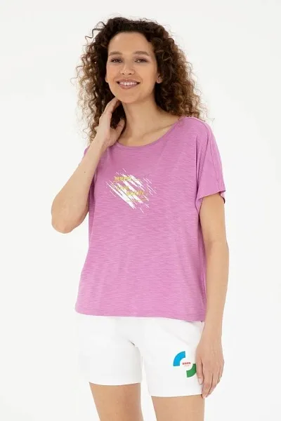 Футболка из модала с надписью - G082SZ0110PEXI_S Футболка жен. (VR037, XS)