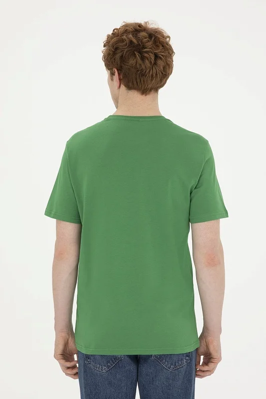 Футболка из хлопка с надписью - G081SZ0110GEARTIY024 Футболка муж. (VR054, 2XS)