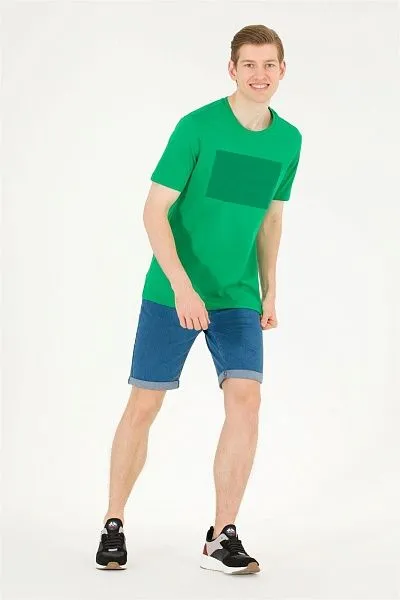 Футболка из хлопка с тисненным принтом - G081SZ0110FERAS Футболка муж. (VR054, XS)