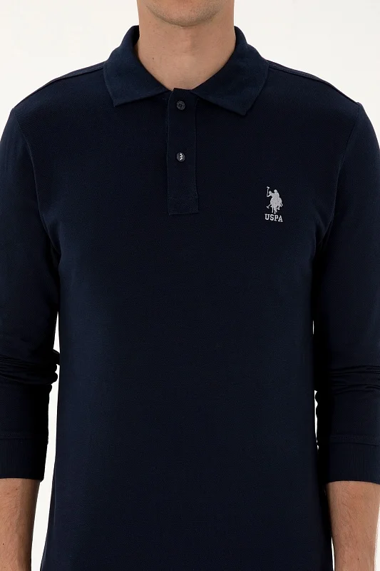 Поло с длинным рукавом из хлопка - G081SZ0820TP01SK025 Толстовка муж. (VR033, S)