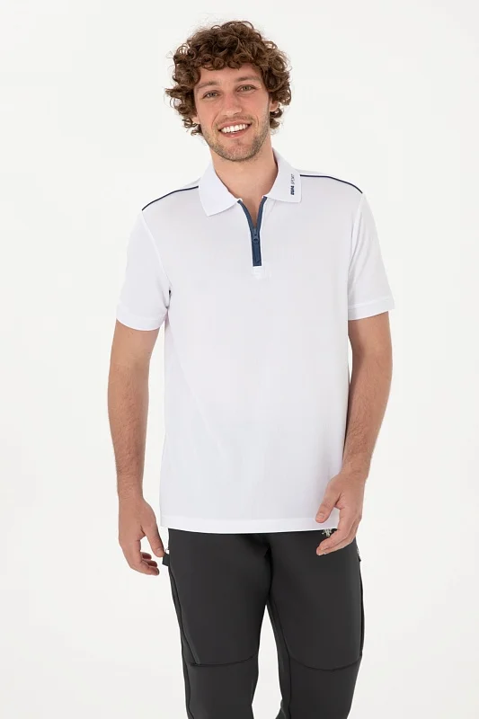 Футболка-поло с воротником на молнии - G081SZ0110S_PENCO Футболка муж. (VR013, XL)