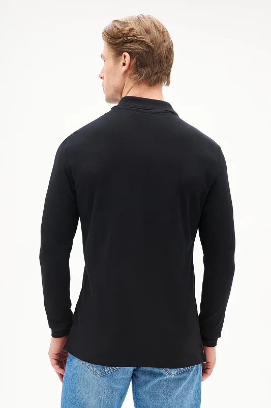 Поло с длинным рукавом из хлопка - G081SZ0820ART_TP01SK025 Толстовка муж. (VR046, XS)