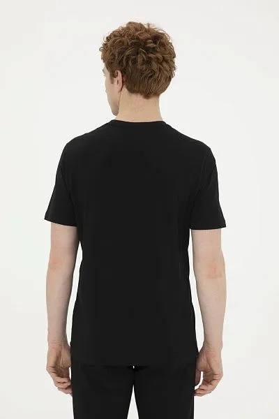 Футболка из хлопка с надписью - G081SZ0110MONRO Футболка муж. (VR046, XL)