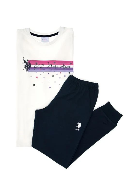 Пижама с длинным рукавом из хлопка для девочек - G084SZ0HF0US1962 Костюм дом. жен. детс. (VR071, 5_6)