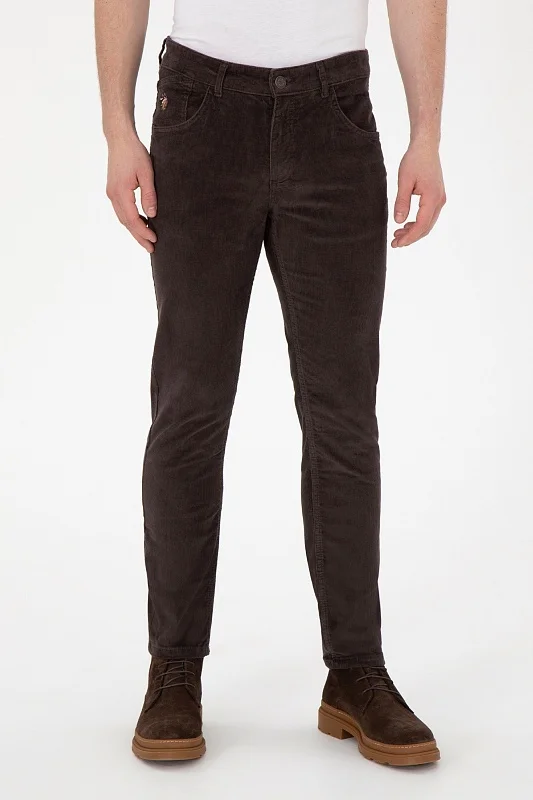 Брюки вельветовые зауженные - G081SZ0780CORDUROY24K Брюки муж. (VR029, 40, 34)