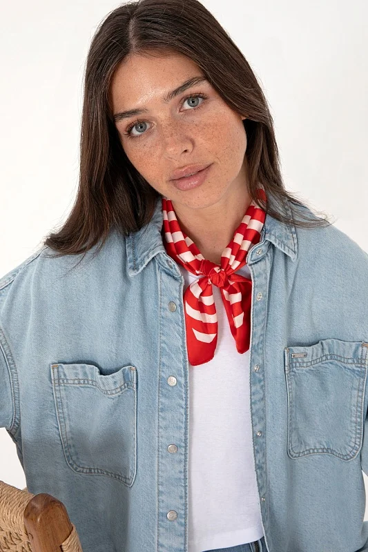 Рубашка джинсовая из лиоцелла свободная - G082SZ0770SOFIA Куртка джинс. жен. (DN0021, 40)