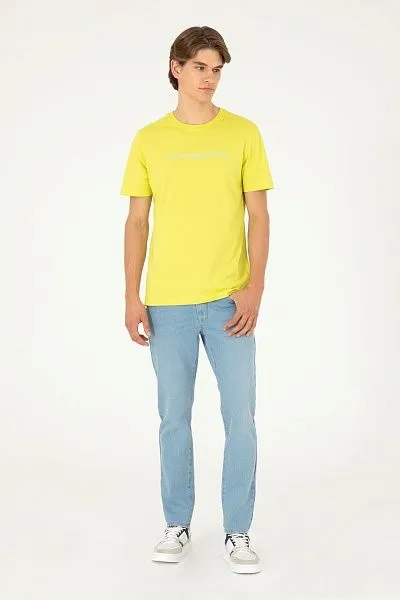 Футболка из хлопка с надписью - G081SZ0110MEKA Футболка муж. (VR087, XS)