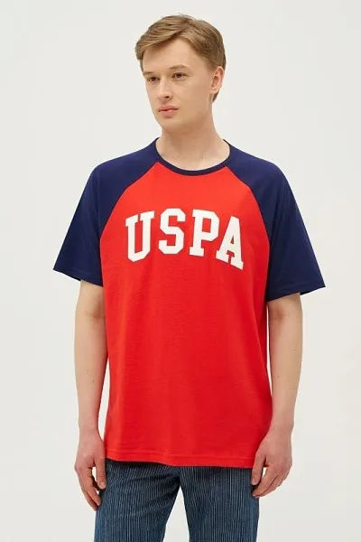 Футболка из хлопка с надписью - G081SZ0110ASTER_R Футболка муж. (VR033, XL)