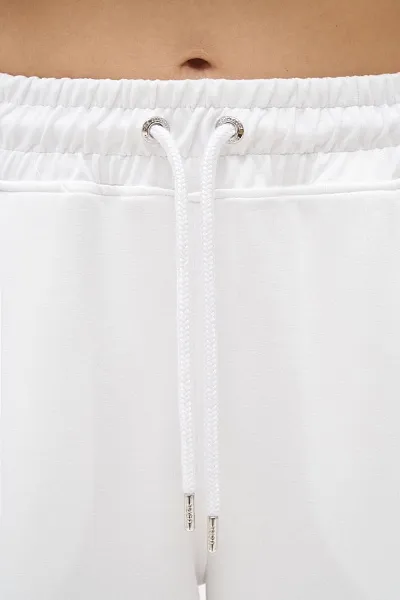 Спортивные брюки на манжетах однотонные - G082SZ0OP0ART_SARPA Брюки спорт. жен. (VR013, 2XS)