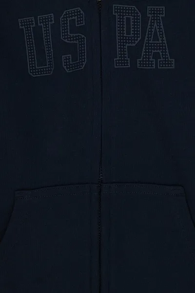 Толстовка на молнии с капюшоном для девочек - G084SZ0820RW01_SK024 Толстовка жен. детс. (VR033, 3_4)