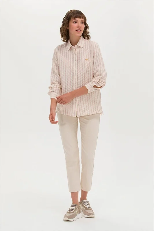 Рубашка из жатого хлопка свободная - G082SZ0040AKALIN Сорочка жен. (VR211, 36)
