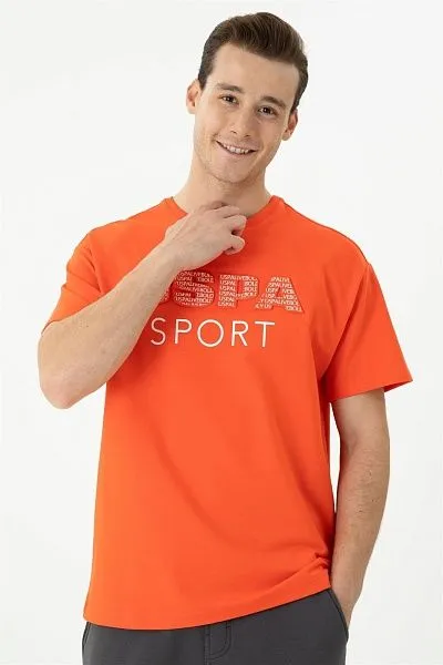 Футболка из хлопка с логотипом - G081SZ0110RC-LEDRA Футболка муж. (VR181, S)