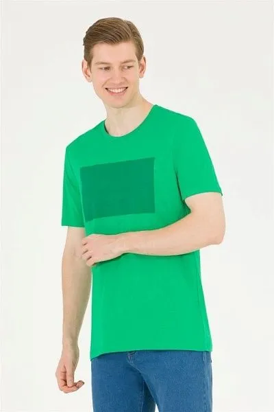 Футболка из хлопка с тисненным принтом - G081SZ0110FERAS Футболка муж. (VR054, XS)