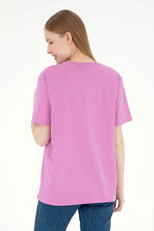 Футболка из хлопка с принтом - G082SZ0110SEANIY025 Футболка жен. (VR023, L)