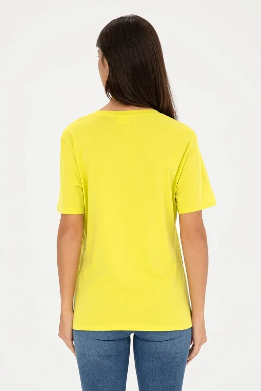 Футболка из хлопка с принтом свободная - G082SZ0110SEANIY24 Футболка жен. (VR087, 3XL)