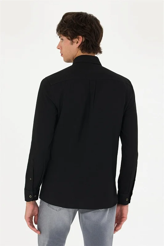 Рубашка из хлопка приталенная - G081SZ0040NOVAYA023K Сорочка муж. (VR046, XL)
