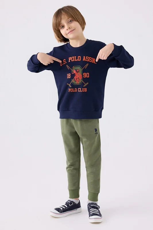 Свитшот и спортивные брюки для мальчиков - G083SZ0HF0US1906 Костюм дом. муж. детс. (VR033, 10_11)
