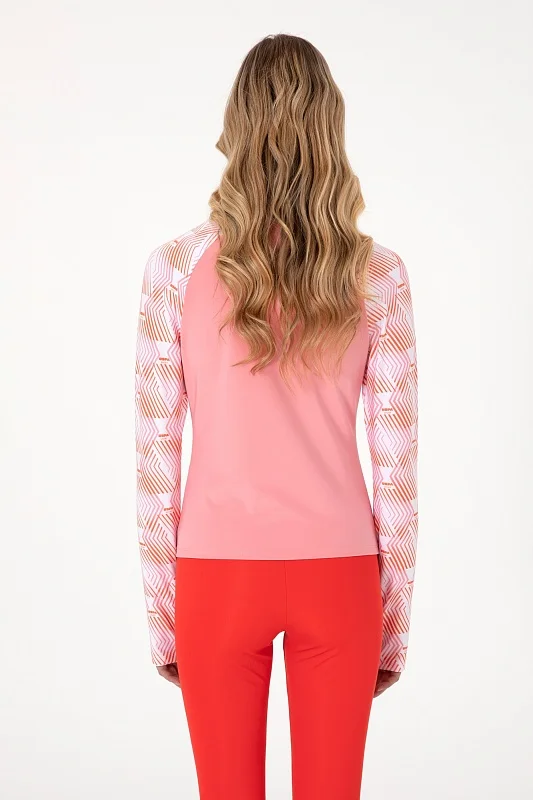 Толстовка спортивная с воротником на молнии - G082SZ0820S_SORA Толстовка жен. (VR041, S)