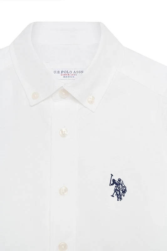 Рубашка из хлопка прямая для мальчиков - G083SZ0040CEDROKIDS Сорочка муж. детс. (VR013, 8_9)