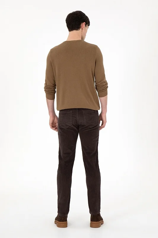 Брюки вельветовые зауженные - G081SZ0780CORDUROY24K Брюки муж. (VR029, 40, 34)