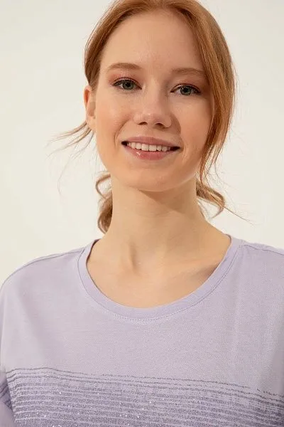 Футболка из вискозы с принтом - G082SZ0110FENTO Футболка жен. (VR034, XS)