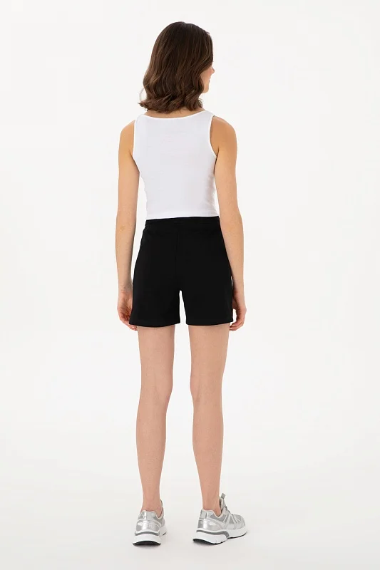 Шорты спортивные на кулиске - G082SZ0OS0DOTIH25 Брюки спорт. жен. (VR046, XS)