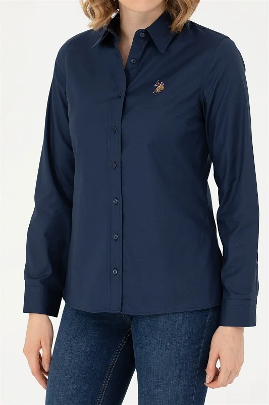 Рубашка из хлопка приталенная - G082SZ0040CRISCOLOR023K Сорочка жен. (VR033, 34)