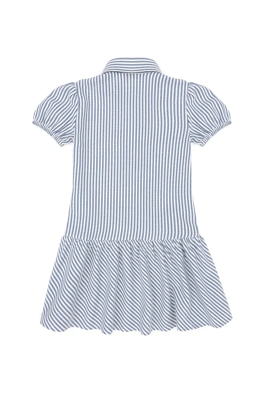 Платье в полоску для девочек - G084SZ0320NOKS Платье жен. детс. (VR032, 6_7)