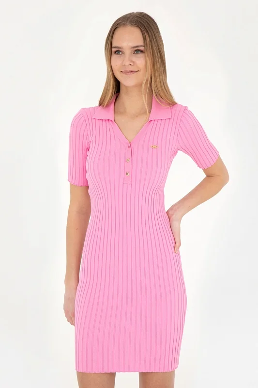 Платье мини в рубчик облегающее - G082SZ0TE0MEKSI Платье жен. (VR037, XL)