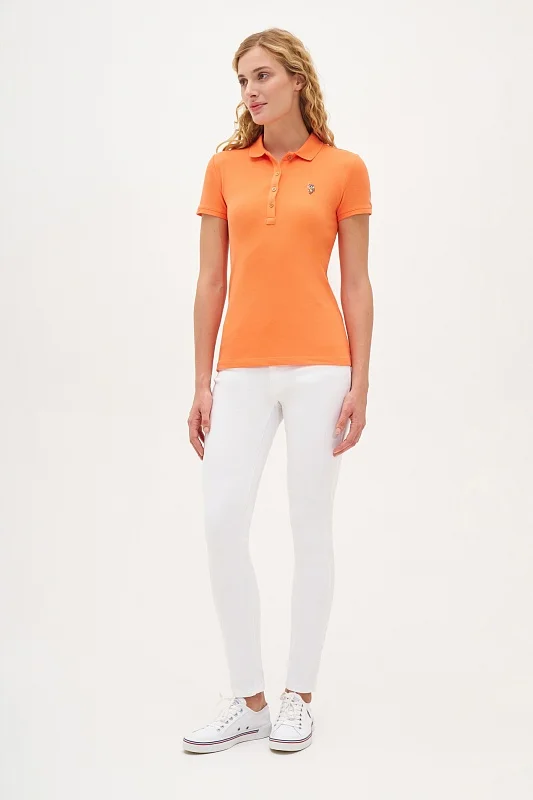 Футболка-поло из хлопка - G082SZ0110TP0122-CLR Футболка жен. (VR051, XS)