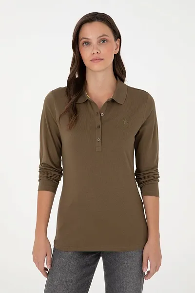 Поло с длинным рукавом из хлопка - G082SZ0820TPG_SK024 Толстовка жен. (VR027, L)