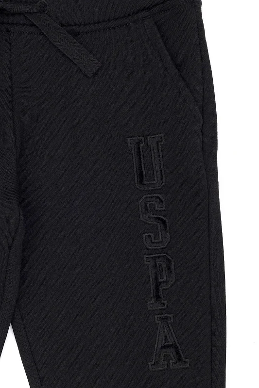 Спортивные брюки с вышивкой для девочек - G084SZ0OP0RT01-SK023 Брюки спорт. жен. детс. (VR046, 9_10)