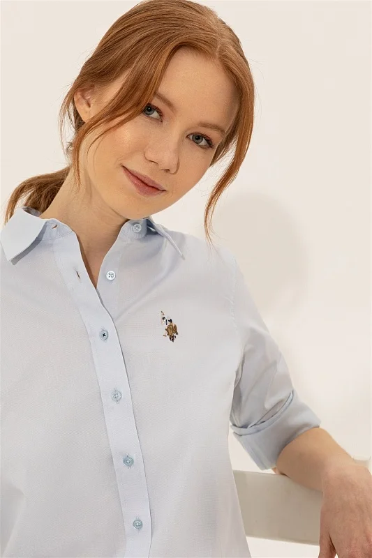 Рубашка из хлопка приталенная - G082SZ0040CRISCOLOR22Y Сорочка жен. (VR003, 32)