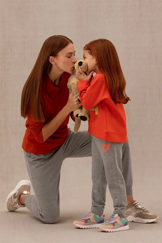 Свитшот с отложным воротником для девочек - G084SZ0820PIRAG-E Толстовка жен. детс. (VR181, 6_7)
