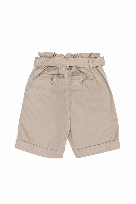 Шорты на резинке с поясом для девочек - G084SZ0310ENTAFKIDS Бермуды жен. детс. (VR027, 5_6)