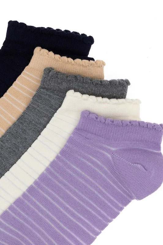 Носки хлопковые, 5 пар - A082SZ013P02OLIVIA_IY25 Носки жен. (VR034)