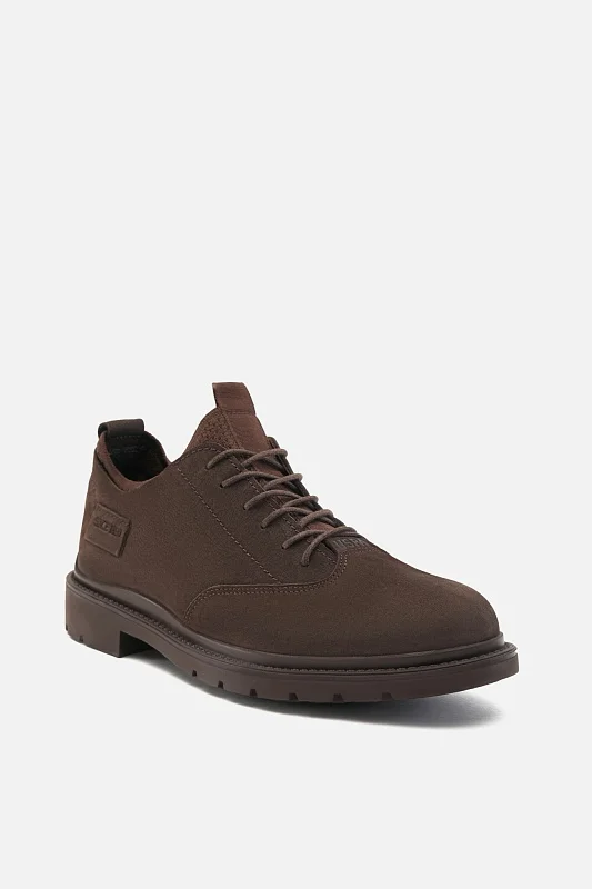 Полуботинки из нубука на шнурках - S081SZ0330K24DRACO Обувь муж. (VR029, 40)