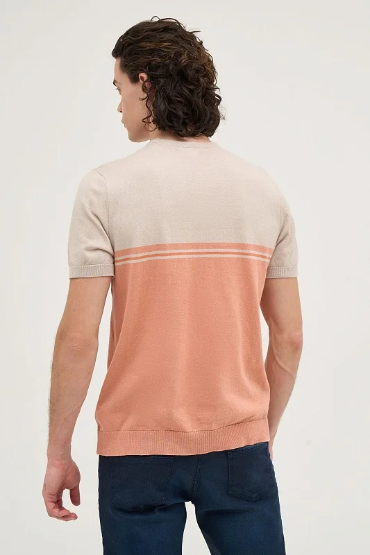 Футболка трикотажная из хлопка - G081SZ0TK0RABERTIN-R Кофта муж. (1111, S)