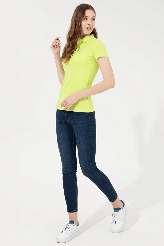 Футболка-поло из хлопка - G082SZ0110TP0122-OML Футболка жен. (VR087, XS)