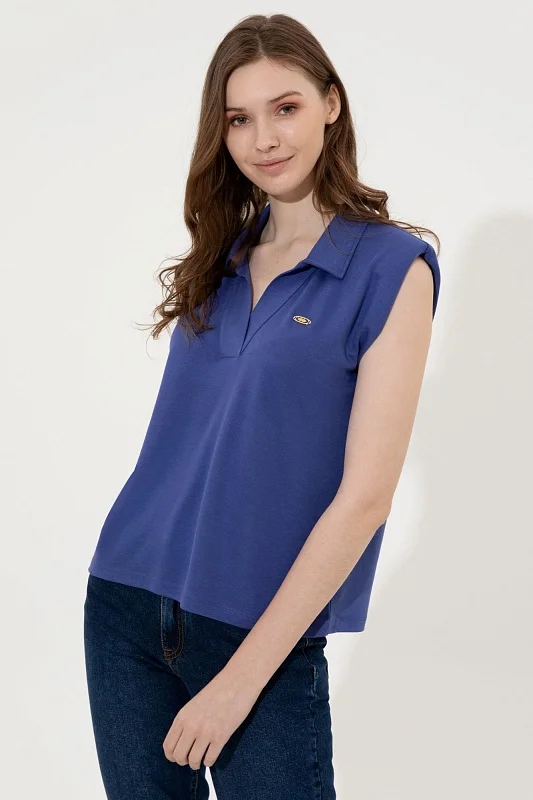 Футболка из модала с подплечниками - G082SZ0110FAT Футболка жен. (VR212, XS)