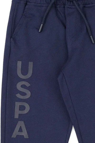 Спортивные брюки на манжетах с принтом для мальчиков - G083SZ0OP0AMATAXIY024 Брюки спорт. муж. детс. (VR033, 8_9)